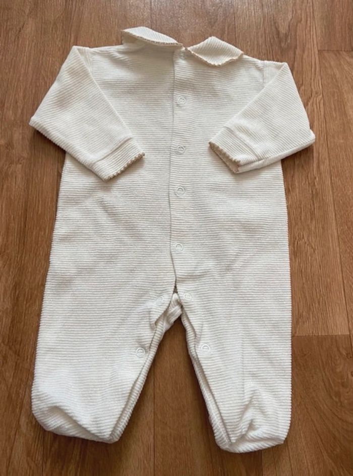Pyjama velours crème mixte 1M - photo numéro 2