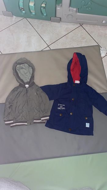 Lot de 2 vestes 6 mois