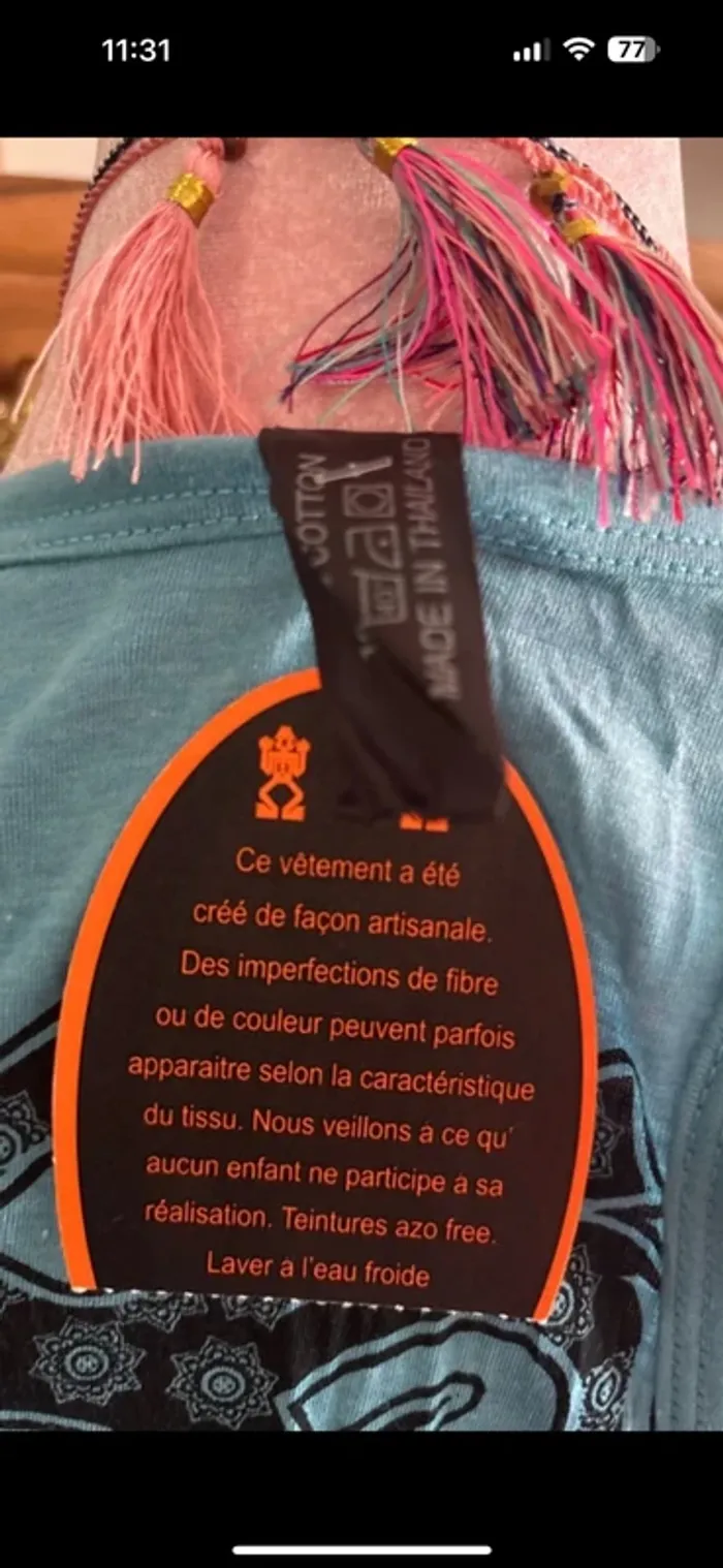 Robe légère coton artisanale débardeur - photo numéro 6