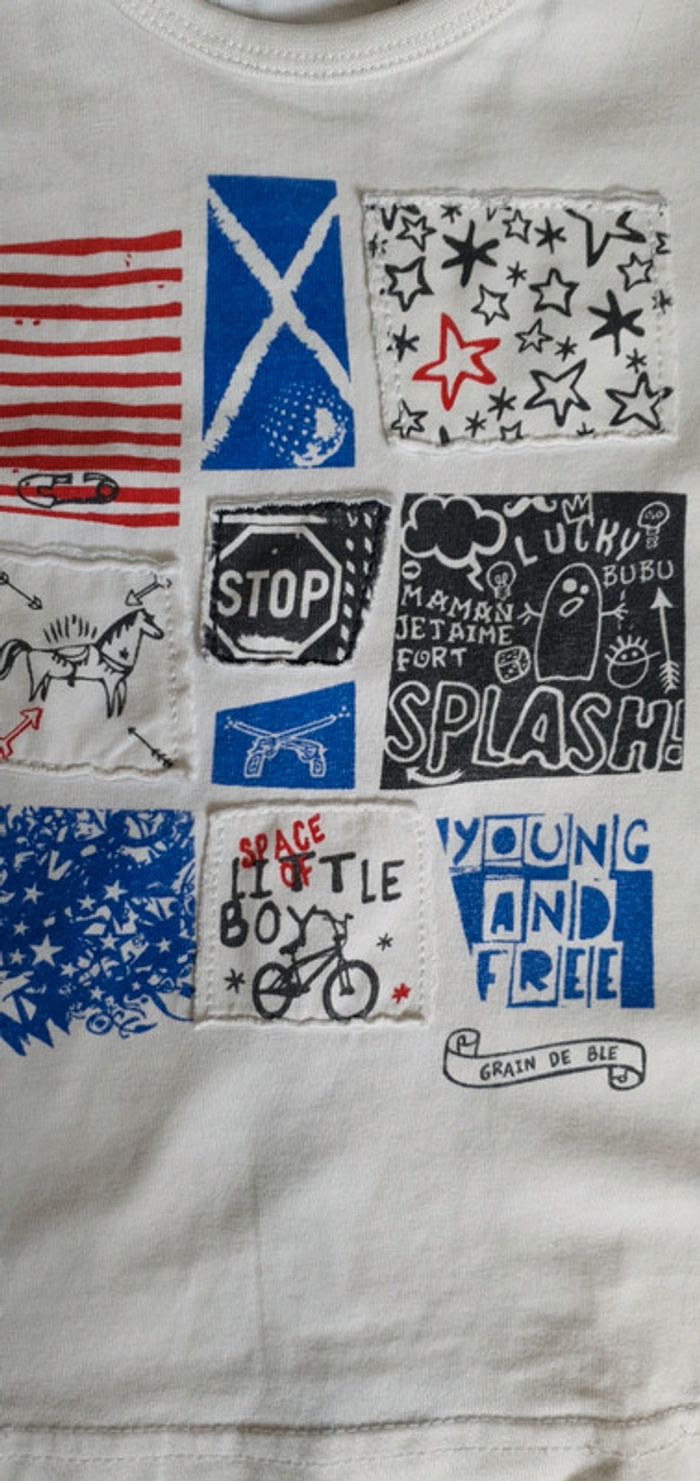 Tee-shirt manches longues grain de blé 24 mois - photo numéro 2