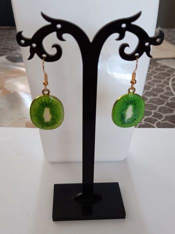 Boucles d'oreilles kiwi