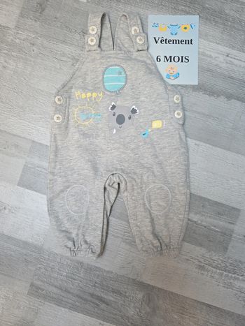 Salopette pantalon garçon 6 mois