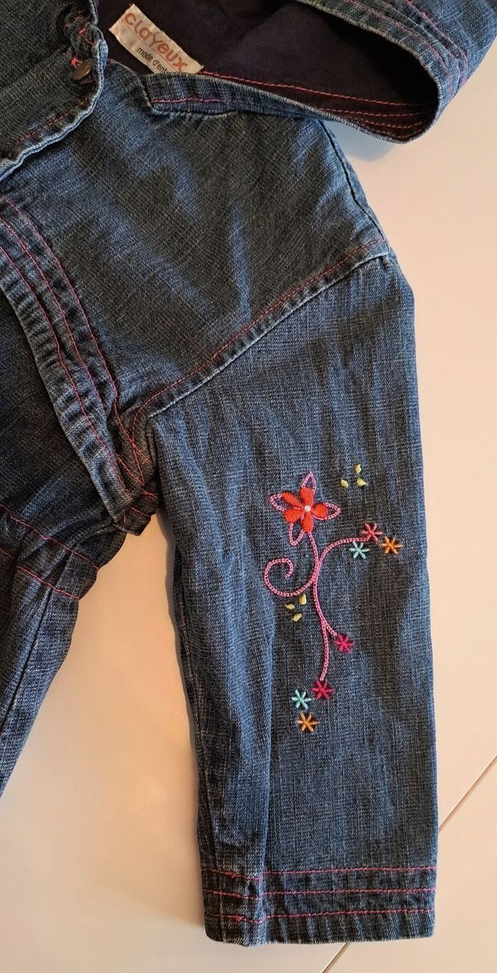 Manteau en jean fille 3 ans TBE - photo numéro 7