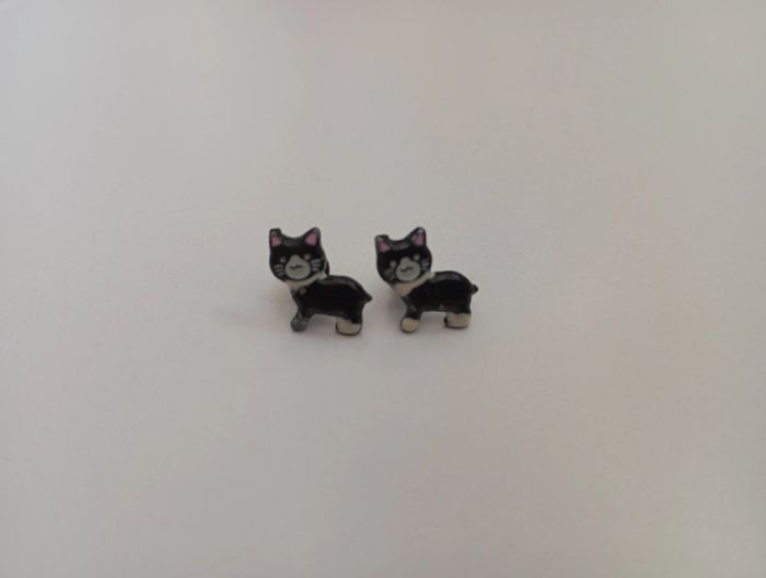 Boucles d'oreilles chat