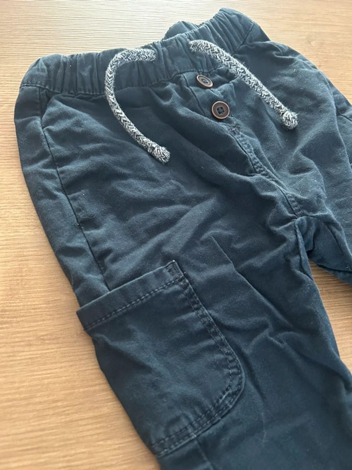 Pantalon en toile bleu marine - photo numéro 2