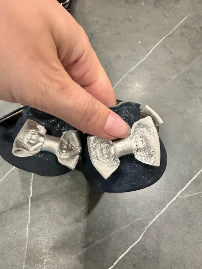 Chausson robeez 18/24 mois cœur marine à paillette - photo numéro 4