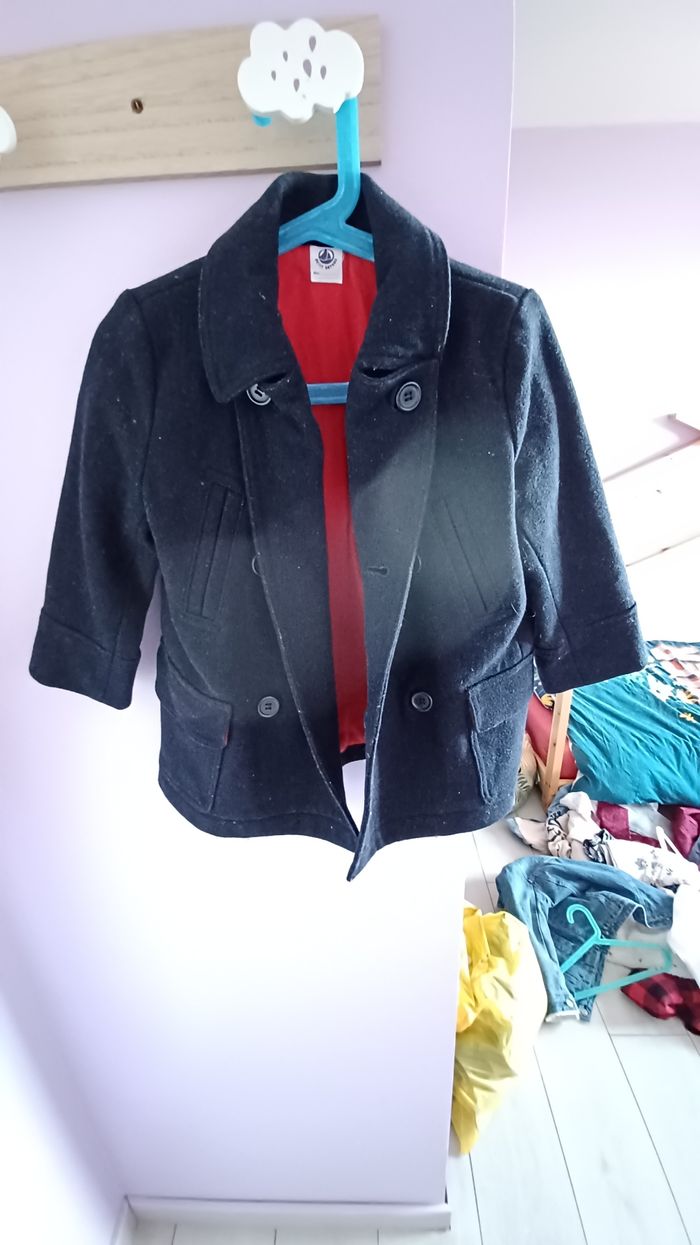 Caban en laine petit bateau - photo numéro 3