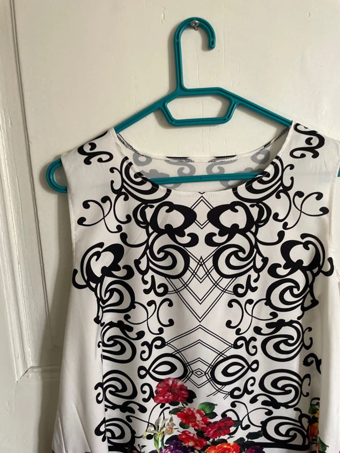 Robe tunique à fleur tu - photo numéro 4