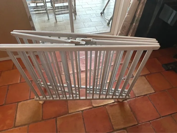 Parc pliant carré 1mx1m gris bébé9 - photo numéro 5