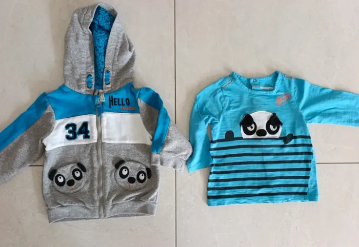 Veste et tee shirt garçon 9mois