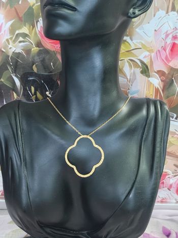 Sautoir doré modèle 2, acier inoxydable