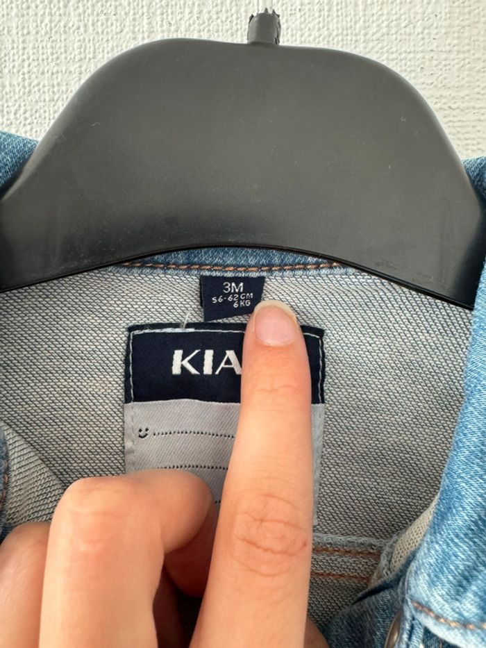 Veste en jean - taille 3 mois 🌸 - photo numéro 2