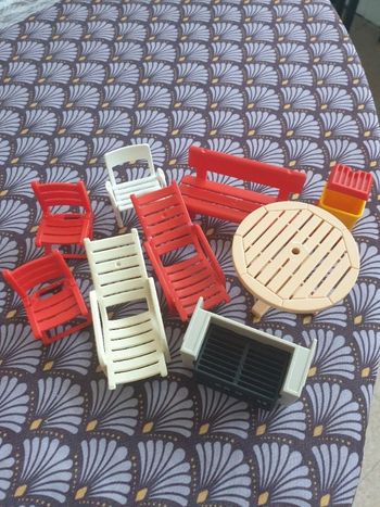 Playmobil mobilier de jardin
