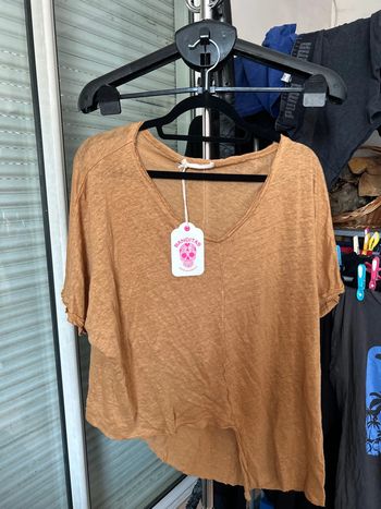 Teeshirt déstructuré camel Grungemama Banditas