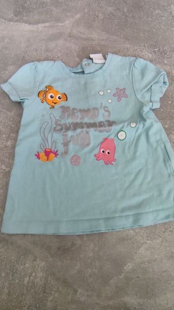 Tee-shirt manches courtes bébé fille 18 mois Némo