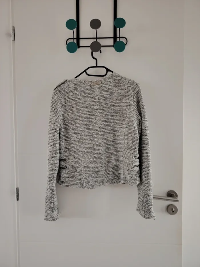 Veste grise & blanche taille L - photo numéro 7