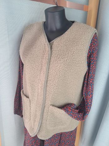 Adoré Paris gilet zip sans manches mouton synthétique 38/40