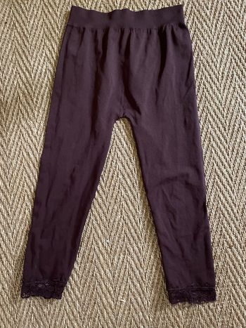 Legging marron dentelle 10 ans