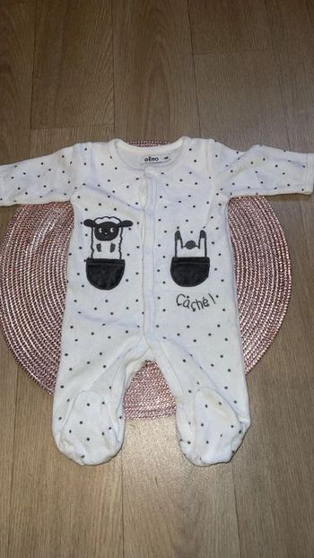 Pyjama bébé fille, 1 mois, Gémo