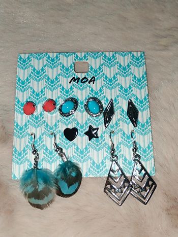 Lot 6 paires de boucles d'oreilles ⭐ Neuf-Moa