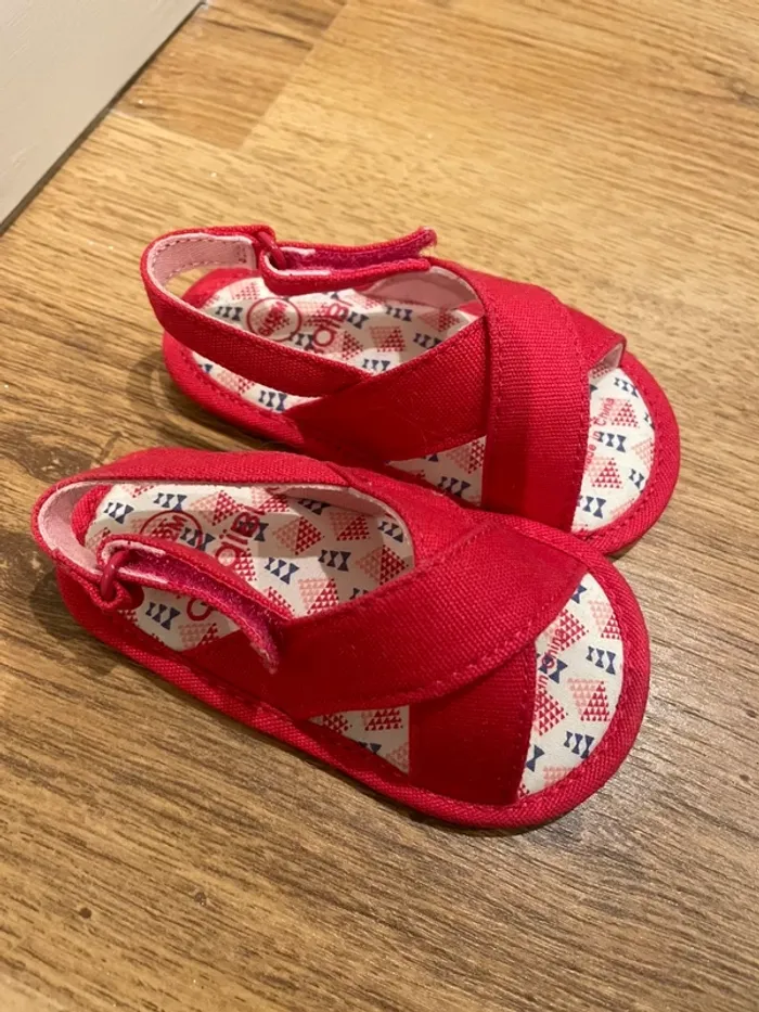Chaussures ouvertes roses - photo numéro 2