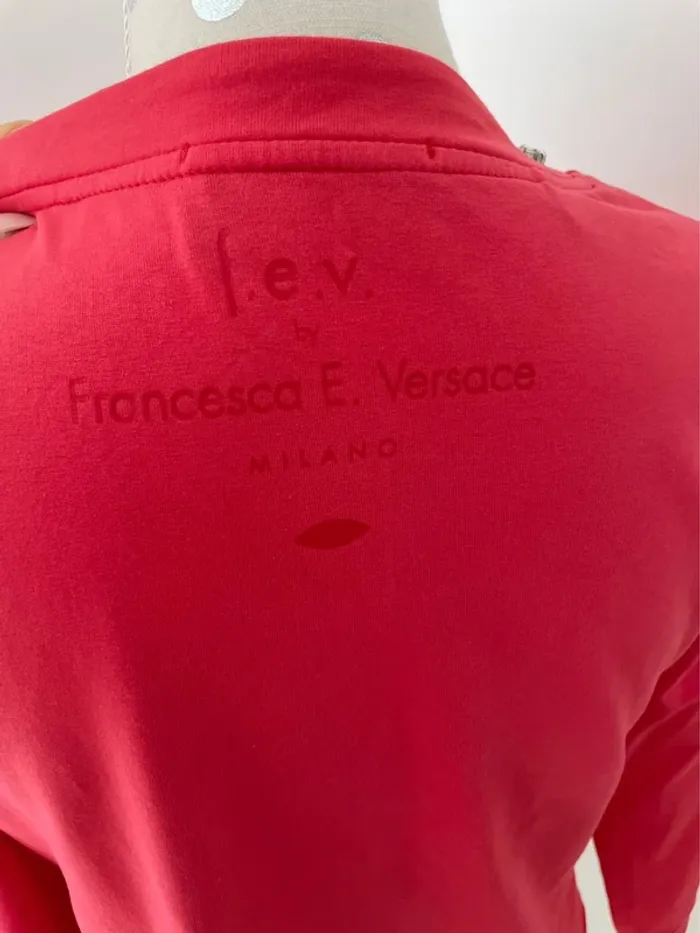 Veste /gilet Versace corail col bijoux taille M neuf - photo numéro 6