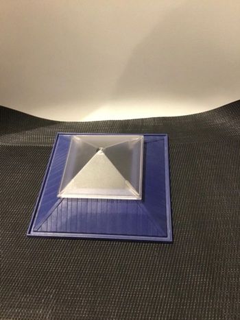 Playmobil toit carré bleu avec verrière clinique vétérinaire 4343 4344 pièces détachées