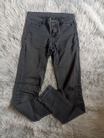 Jeans noir délavé femme taille S/36 #b.a_BASIC 