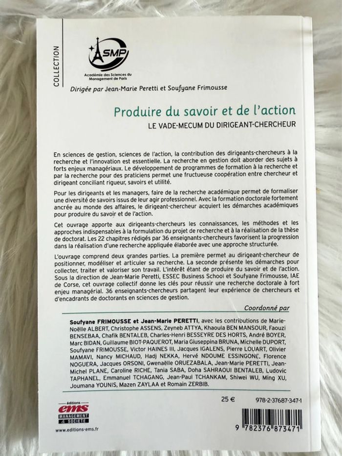 Produire du savoir et de l’action – Vade-Mecum du dirigeant-chercheur – EMS - photo numéro 2