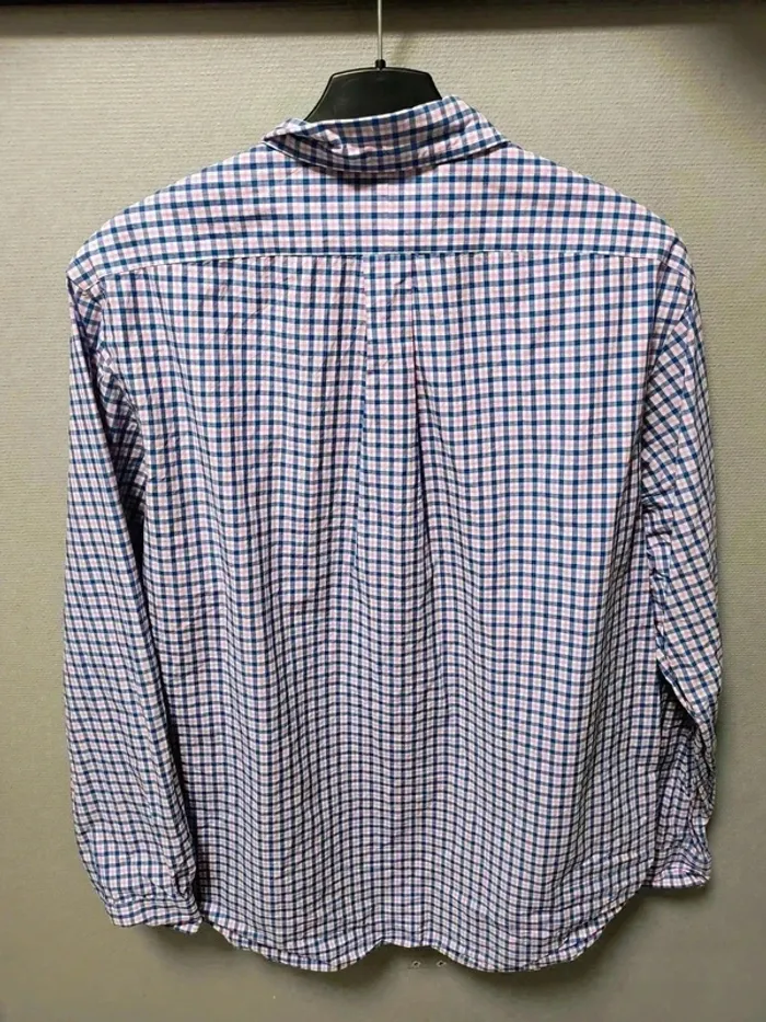🌟 Chemise Ralph Lauren Vintage Carreaux Rose & Bleu – Taille XL (équivalent XXL FR) - photo numéro 6