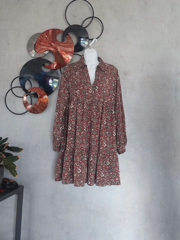 Robe babydoll imprimé liberty Shein