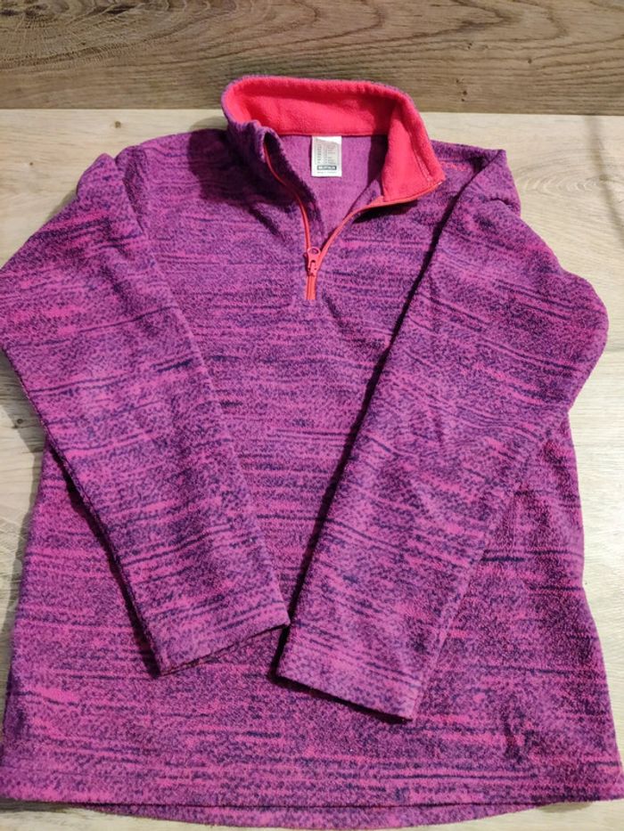 Polaire rose fushia 8ans