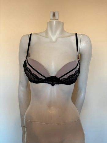 💜 Soutien-gorge noir & lila - Undiz - Taille 85B 🖤