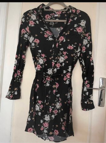 Robe chemise à fleur
