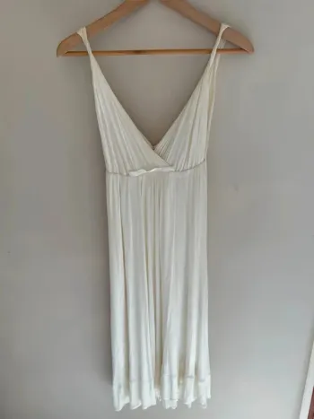 Robe blanche ivoire Maje
