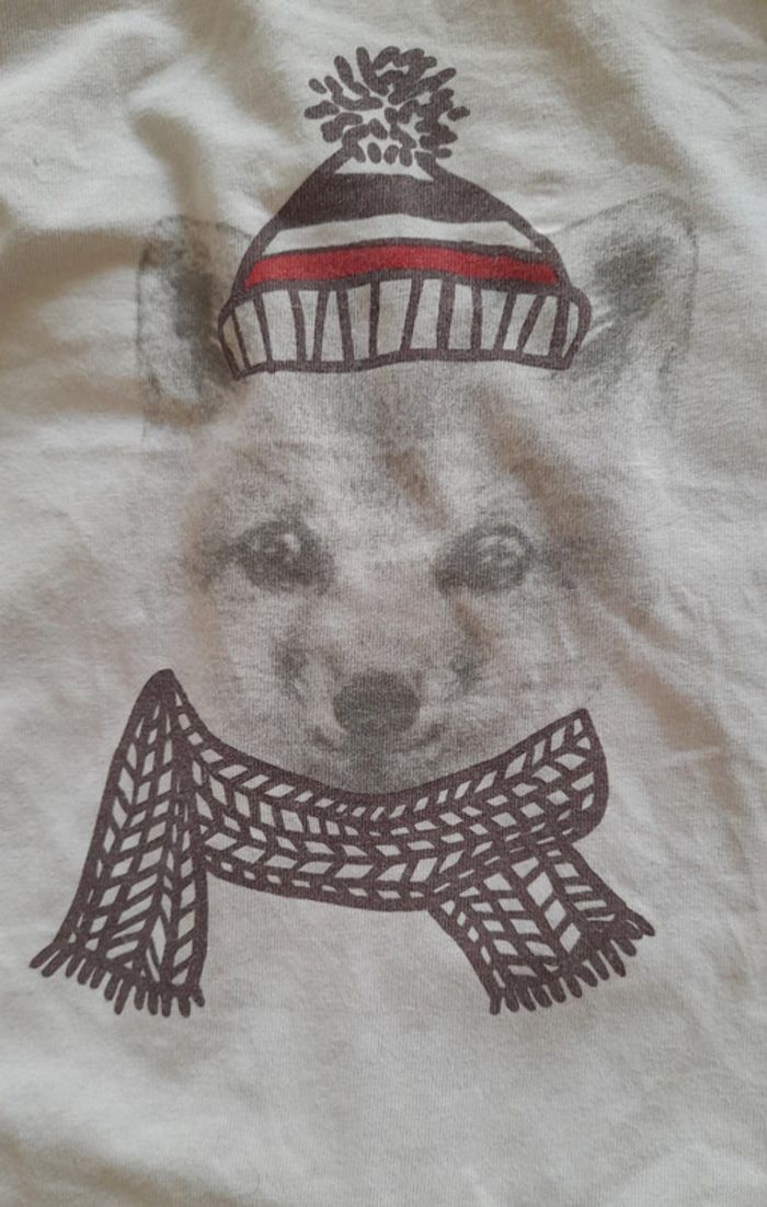 T-shirt manches longues sous pull col roulé - photo numéro 2