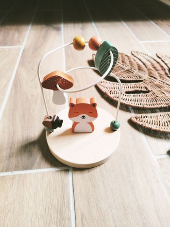 🦊Petit boulier avec renard et élément de la forêt en bois marque Maisons du monde