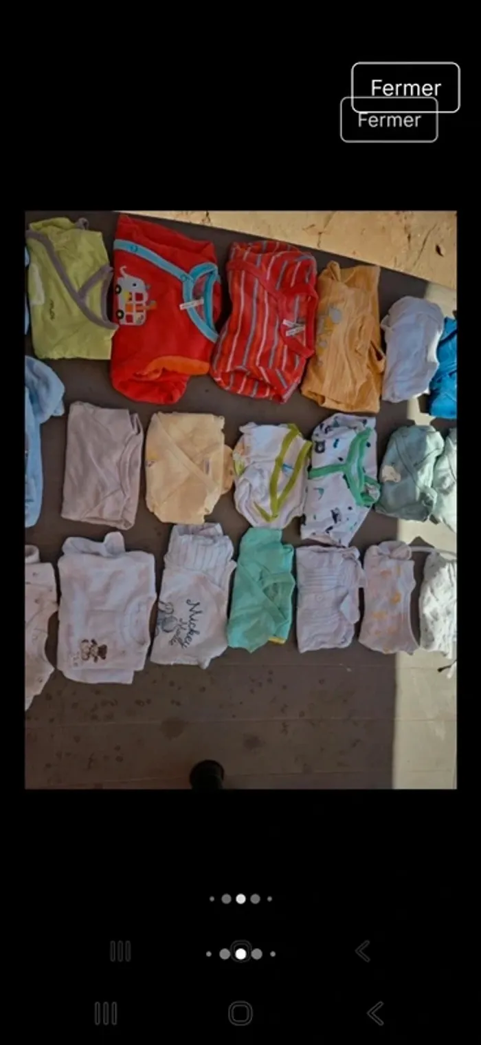 Grelots de vêtements tailles 1 mois garçon - photo numéro 8