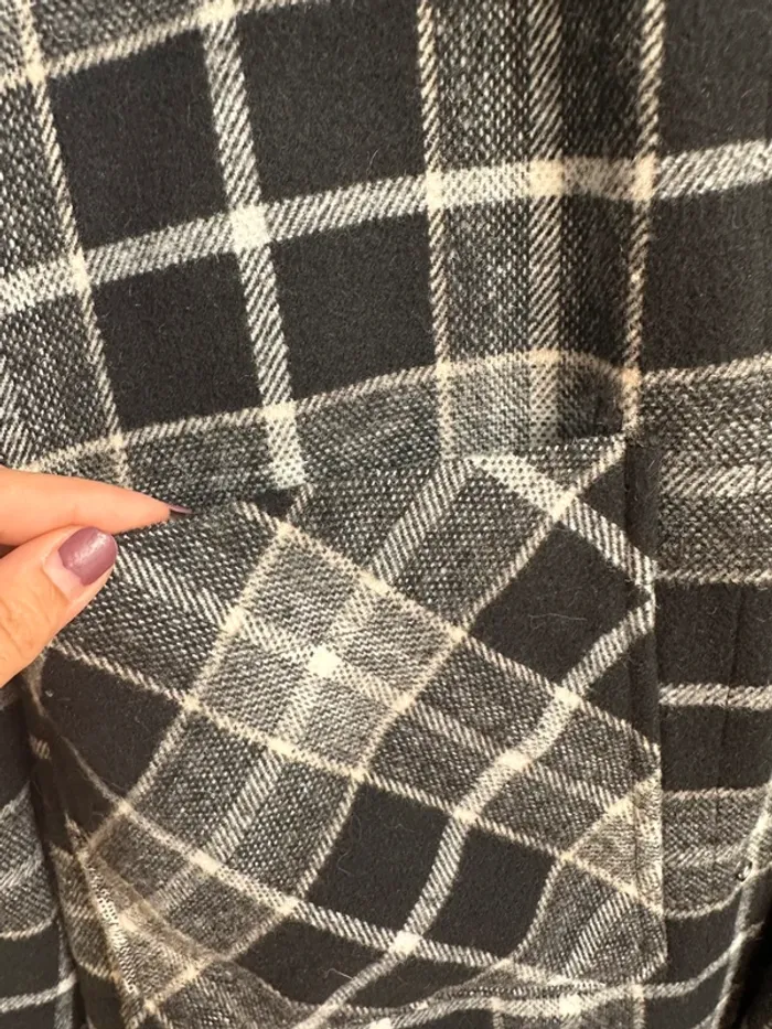 Veste chemise (shacket) Bershka à carreaux - photo numéro 3