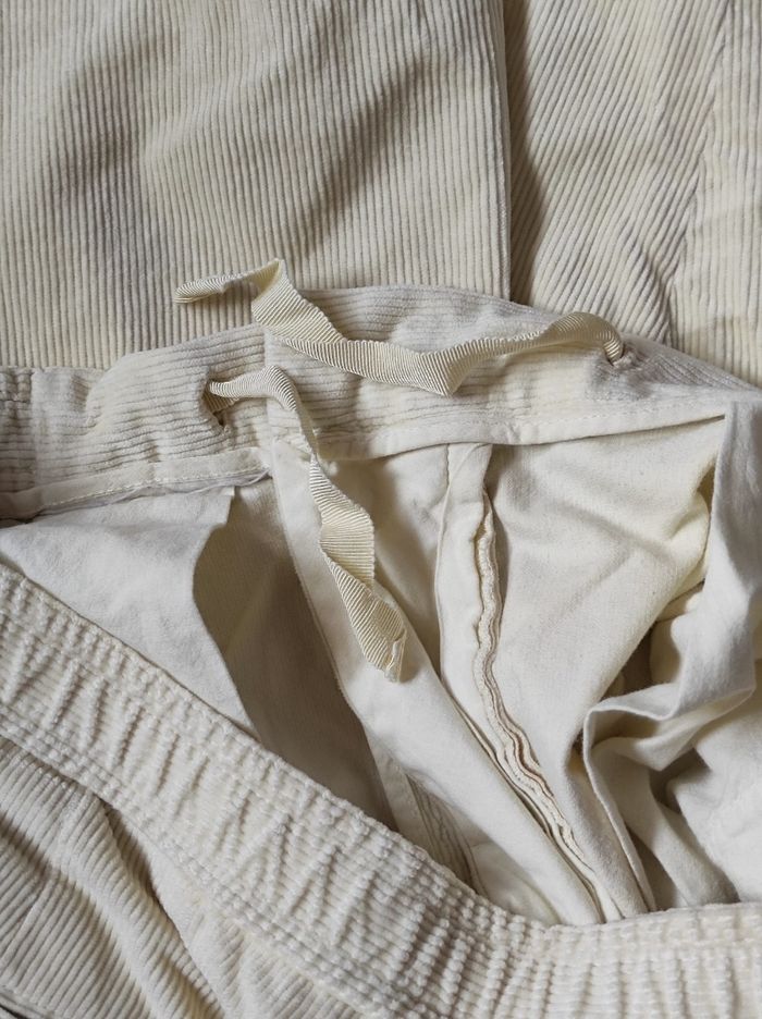 Pantalon crème velours côtelé taille 52 - photo numéro 7