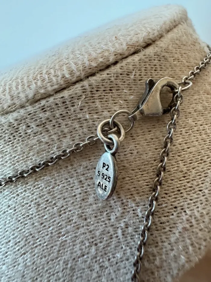 Chaîne et Pendentif O Pandora Authentique en Argent Grand Format - photo numéro 5