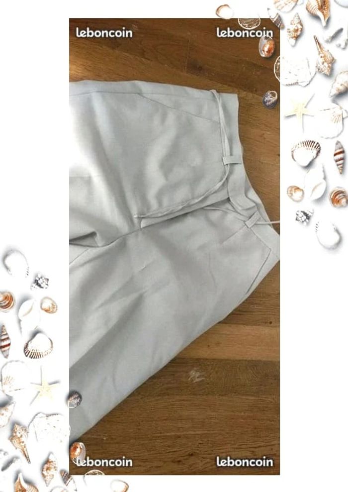 pantalon gris 38 avec scratch - photo numéro 4