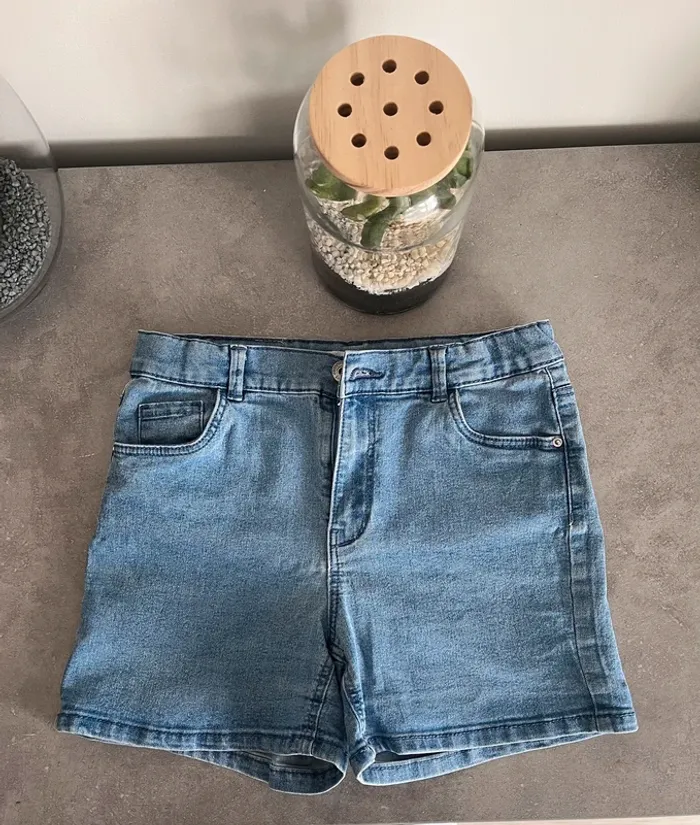 Short 🩳 fille bleu 12 ans - photo numéro 5