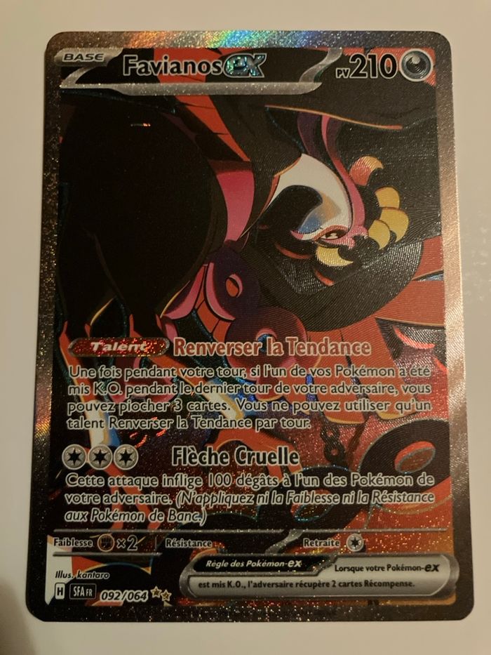 Carte Pokemon Favianos ex alternative