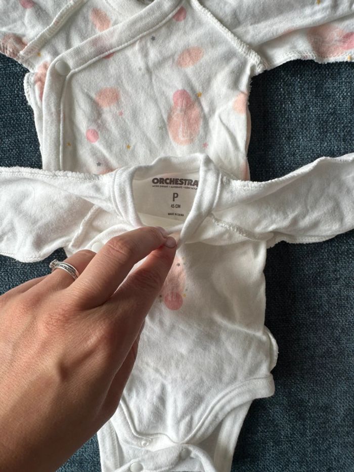 Lot de deux bodys prématuré - photo numéro 2