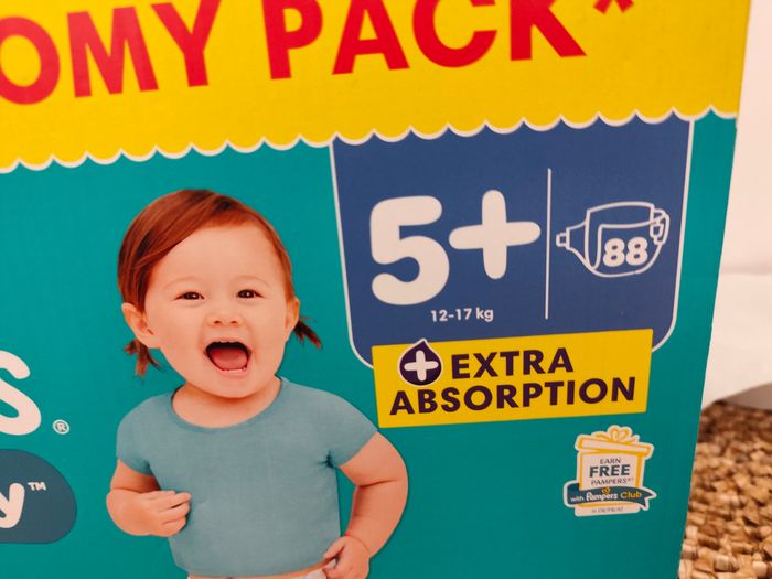 Paquet couche Pampers baby dry taille 5+ - photo numéro 2