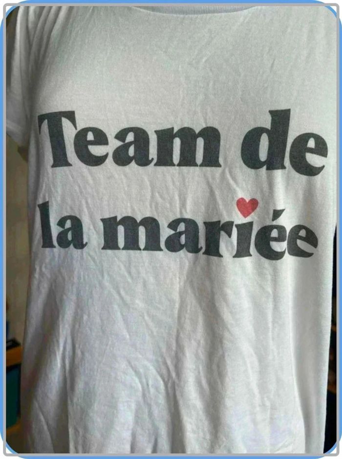 T shirt team de la mariee taille 40 - photo numéro 4