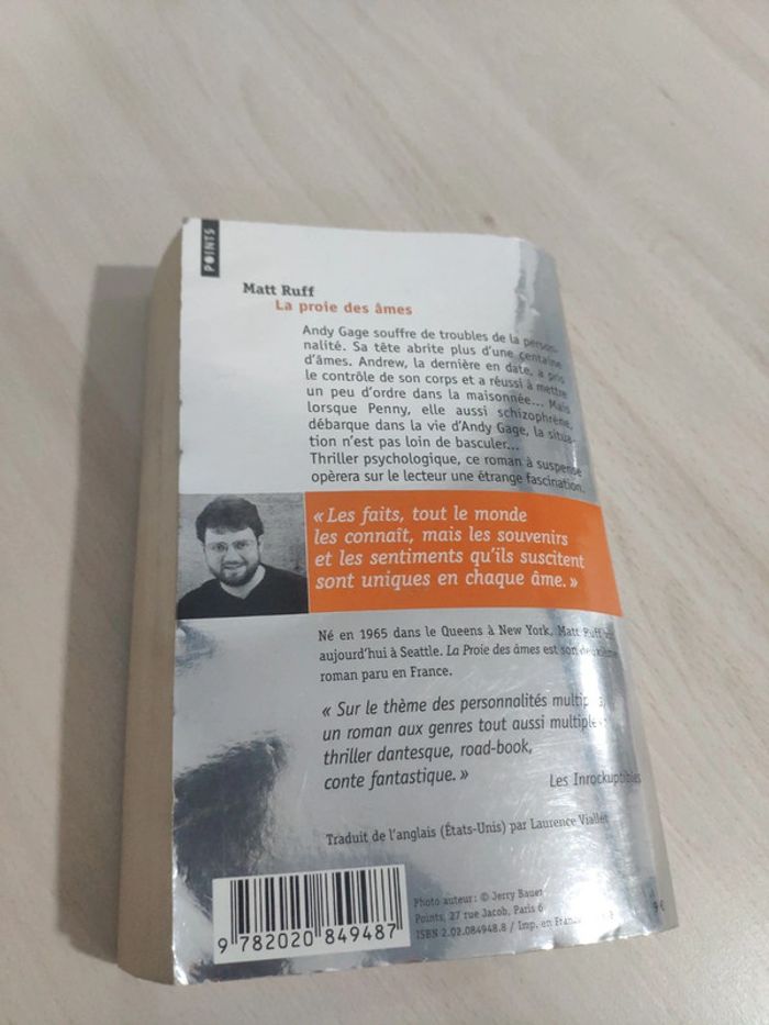 Livre poche la proie des âmes Ruff suspense digne de Stephen King - photo numéro 6
