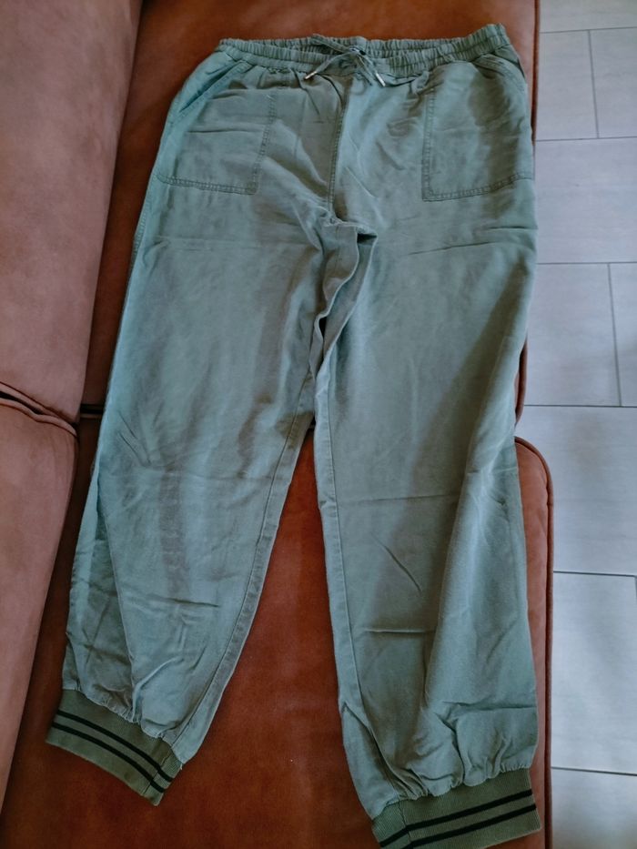 Pantalon coton kaki - photo numéro 2