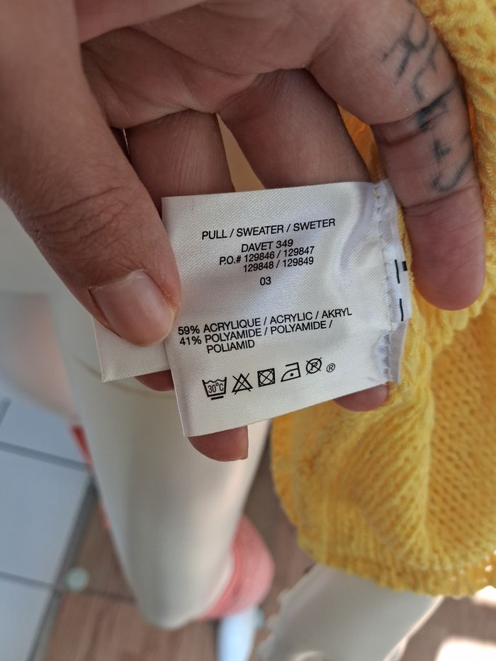 Pull jaune Jacqueline Riu - photo numéro 7